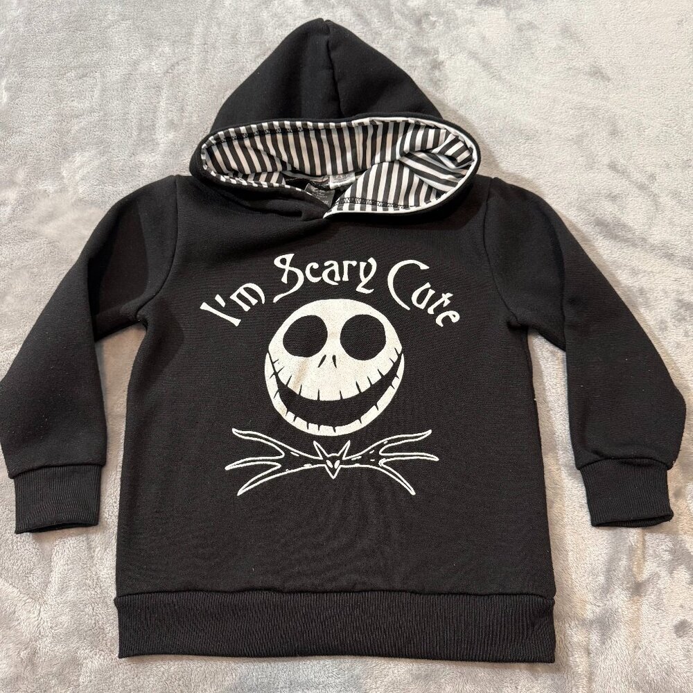 Disney Nightmare Before Christmas Jack Skellington Graphic Pullover Hoodie 6